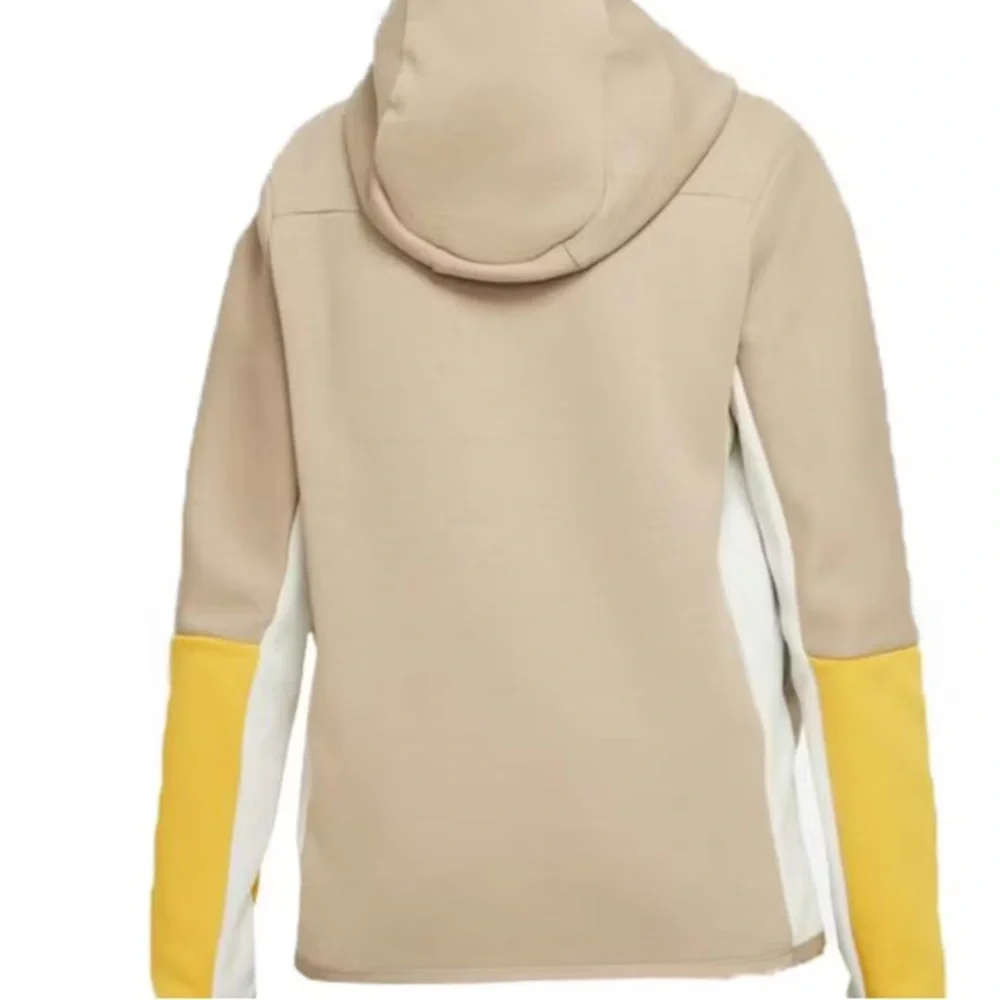 Nike Sportswear Tech Fleece Tan White Active Zip Up Hooded Jacket Size Youth XL - Picture 2 of 13